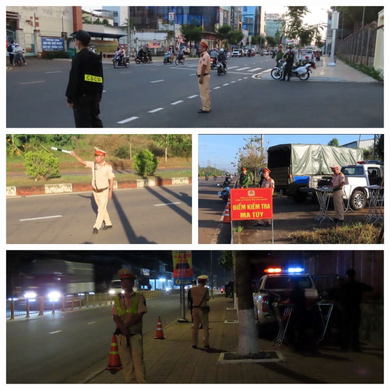 Đồng Nai: Đội CSGT-TT Công an Tp.Long Khánh tuần tra, kiểm soát, xử lý nghiêm hành vi vi phạm TTATGT