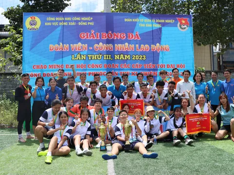 Bế mạc Giải bóng đá công nhân người lao động lần thứ III- năm 2023