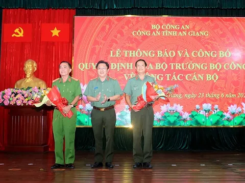 Bộ Công an điều động, bổ nhiệm lãnh đạo công an 3 tỉnh