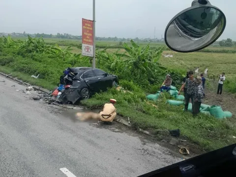 Bị xe đầu kéo tông khi đang làm nhiệm vụ, một cán bộ CSGT Hà Nam hy sinh