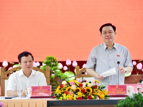 Thừa Thiên Huế: Chủ tịch quốc hội Vương Đình Huệ làm việc với ban thường vụ tỉnh