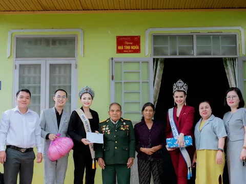 Á hậu Miss Business Global 2023 – Mariel Baltazar tham gia từ thiện tại Đăk Nông nhân ngày kỷ niệm thương binh liệt sĩ 27-7