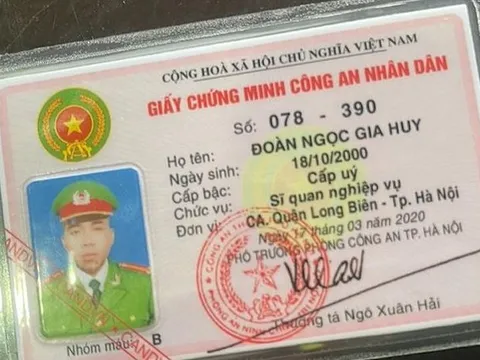 Bắt giữ đối tượng vi phạm giao thông sử dụng giấy chứng minh công an nhân dân giả