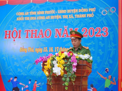 Bình Phước: Công an huyện Đồng Phú tổ chức hội thao khối công an huyện, thị, thành phố năm 2023