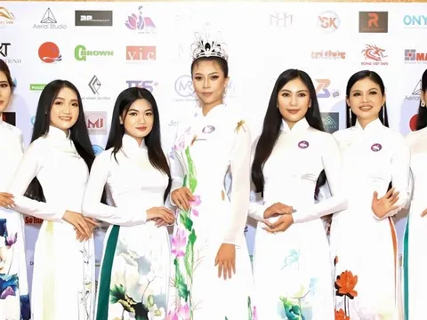 Miss PanContinental 2022 -  Mai Hương xuất hiện tại Họp báo cuộc thi dành cho Sinh viên Việt Nam