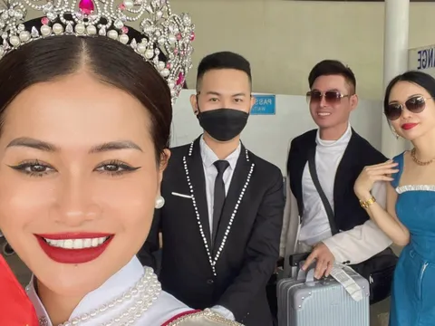 Người đẹp Cao Phạm Nhật Khánh đã đến Philippines tham dự Mrs Tourism International 2023