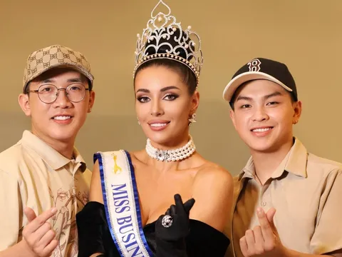 Miss Business Global 2023 – Alisa Miskovska qua bàn tay trang điểm của Chuyên gia Quốc Anh Trần và Hoàng Giang