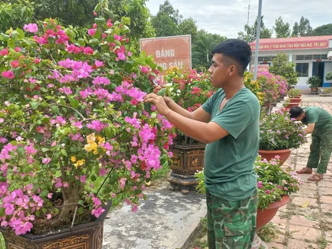 Sắc hoa đón xuân nơi biên giới