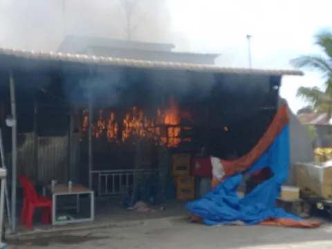 Long An-Cháy nhà dân, ước thiệt hại tài sản gần 500 triệu đồng