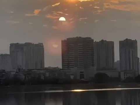Xôn xao "hai Mặt trời" ở Hồ Tây cùng xuất hiện: Chủ tịch Hội Thiên văn và Vũ trụ học Việt Nam nói gì?