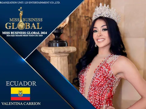 Hoa hậu Velentina Carrion đến từ Ecuador chính thức tham dự cuộc thi Miss Business Global – Hoa Hậu Doanh Nhân Toàn Cầu 2024