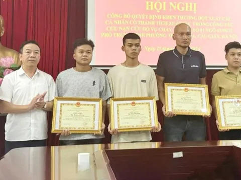 Thủ tướng gửi thư khen 4 người hành động quả cảm, dũng cảm trong vụ cháy ở Hà Nội