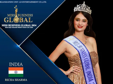 Á hậu Ấn Độ 2019 - Richa Sharma ghi danh tham dự Miss Business Global - Hoa Hậu Doanh Nhân Toàn Cầu 2024