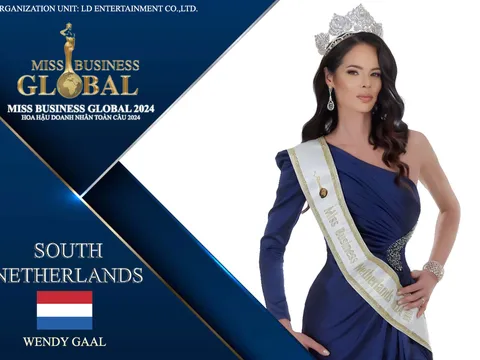 Người đẹp WendGaal đại diện Nam Hà Lan tại cuộc thi Hoa Hậu Doanh Nhân Toàn Cầu 2024