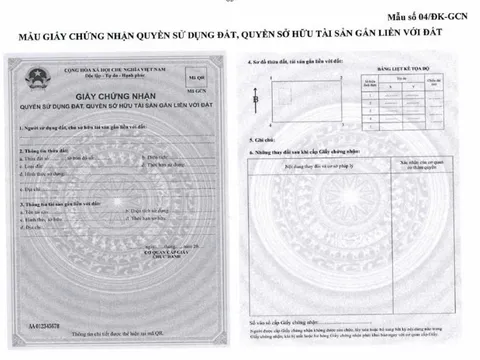 Quy định về mẫu Giấy chứng nhận quyền sử dụng đất, quyền sở hữu tài sản gắn liền với đất mới (áp dụng từ 01/8/2024)