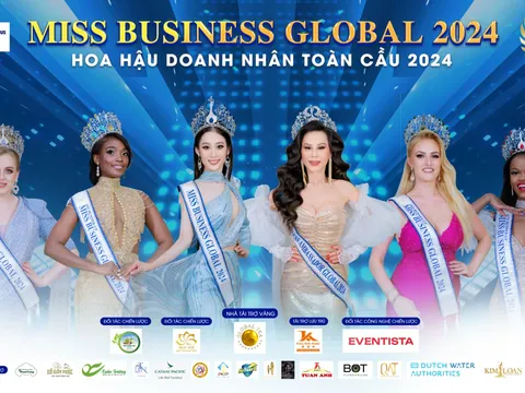 Các vương miện và danh hiệu cao quý của cuộc thi Miss Business Global 2024 đã tìm được chủ nhân