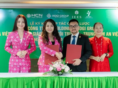 Lễ ký kết hợp tác chiến lược giữa công ty HCN HOLDINGS - HOGI GROUP và Viện Khoa học Giáo dục & Môi trường, Trung tâm An Việt
