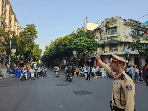 Giao thông thuận lợi nơi diễn ra chương trình "Ngày hội Văn hóa vì hòa bình"