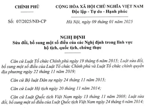 Nghị định 07/2025/NĐ-CP: UBND cấp xã được chứng thực bản sao các văn bản do nước ngoài cấp