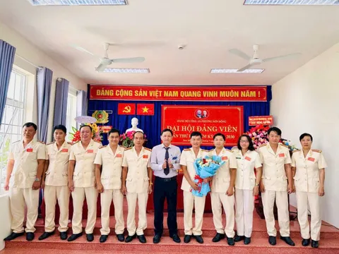 Đảng bộ Công an phường Sơn Đông tổ chức thành công Đại hội đảng viên lần thứ nhất, nhiệm kỳ 2025 - 2030