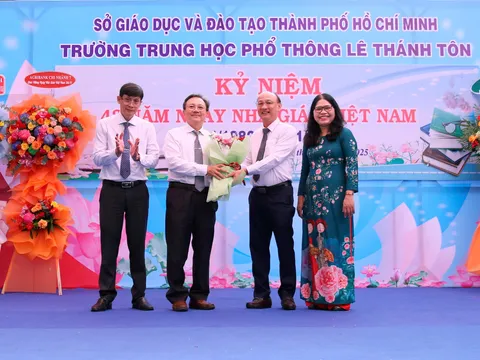 Trường THPT Lê Thánh Tôn long trọng Kỷ niệm Ngày Nhà giáo Việt Nam 20/11 và 50 năm giáo dục Thành phố Hồ Chí Minh