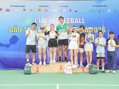Sôi động Giải Pickleball Báo Thể thao & Văn hóa 2026: Kết nối sức mạnh Báo chí - Nghệ sĩ - Doanh nhân